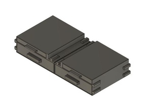 ender doppio 3 cassetti a sinistra destra utilizzando tutti custodia posteriore stampante 3d parti i pro di archiviazione 3d print model - Mito3D