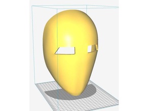 leere Maske 3d-drucken absolver cosplay prop 3d print model - Mito3D