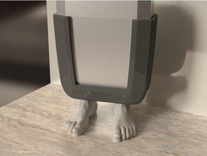 kooky remote cradle organization feet control holder 3d print model - Mito3D