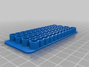 my customized parametric simple bitholder v2 tool holders & boxes 3d print model - Mito3D