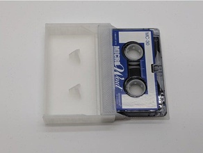 microcassette case audio tape cassette 3d print model - Mito3D