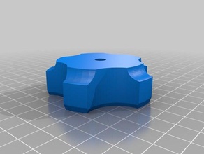 meu personalizadas com parâmetros estrelas botão de ferramenta partes personalizado 3d print model - Mito3D