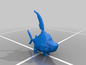 fishsticks filhote de tubarão animais 3d print model - Mito3D