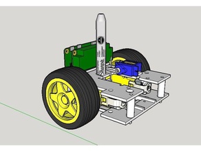 edukitbot ziehen in der Robotik raspberry pi Roboter 3d print model - Mito3D