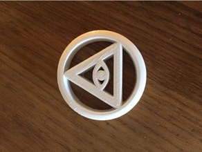 all seeing eye necklace 3d print model - Mito3D