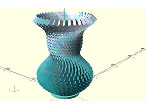 impossible vase v2 math art pot sine succulent wave 3d print model - Mito3D