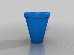 my cpot fleur 70x170ustomized flower pot - classic style outdoor & garden customized 3d print model - Mito3D