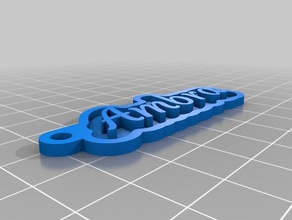 mi tecla personalizada de la cadena su nombre personal llaveros personalizado 3d print model - Mito3D