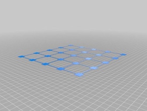 Bett level test 5x5 -235x235- 3d-Druck-tests kundengebundene 3d print model - Mito3D