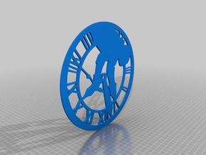 horloge 2d doc decoração retour vers le futur 3d print model - Mito3D