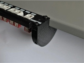 1u rack mount bracket table top electronics 19 mounting rack19 rackmount 3d print model - Mito3D