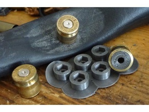 decorative 308 45acp 9mm shell m3 m4 screw rivet costume bullet casing larp post-apocalyptic punk 3d print model - Mito3D