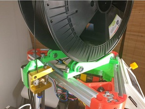 mini kossel filament spool roller 3d printer parts delta holder 3d print model - Mito3D
