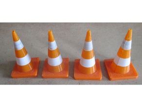 leitkegel toy & game accessories color change filament traffic cone 3d print model - Mito3D
