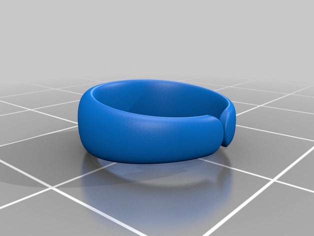 anneau blanc les anneaux 3D print model - Mito3D