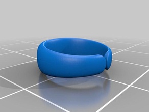 ring boş yüzük 3d print model - Mito3D
