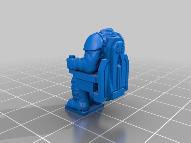 sabre flak battery gunner people astra militarum wh40k 3D print model - Mito3D
