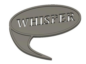 whisper sign toy & game accessories d&d dnd accessory 3d print model - Mito3D