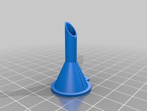 my customized parametric funnel6mm od funnel kitchen & dining 3d print model - Mito3D