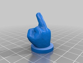 orta yüzük parmağı aksesuarlar parmak siktir git 3d print model - Mito3D