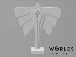 mundos à deriva estátua A impressão 3d Impressora 3d print model - Mito3D