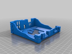 28mm scale normandy house add-on 3d printing ruins terrain ww2 wwii 3d print model - Mito3D