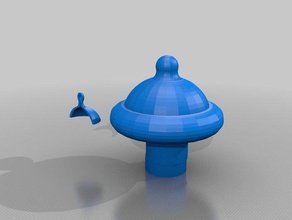 adulto bottiglia di acqua gassata l'arte interattiva la soda 3d print model - Mito3D