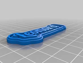 leonard segni e loghi su misura 3d print model - Mito3D