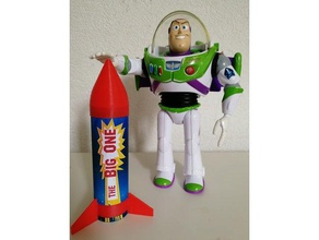 fus e rocket toy story 1 große Spielzeug & game Zubehör fusee Rakete 3d print model - Mito3D