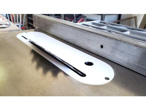 craftsman 113 throat plate insertinator - bevel parts tablesaw insert 3d print model - Mito3D