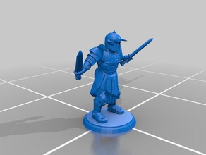 roman gladiator - two swords type 2 toys & games colosseum defenders dnd fighter fighters galdiators legion legionnaire pathfinder pit rome spartan total warrior war warriors 3d print model - Mito3D