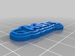 llavero adry keychains customized 3d print model - Mito3D