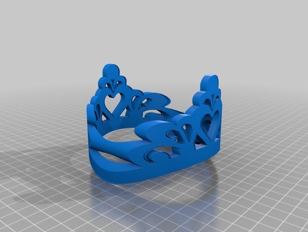 couronné couronne accessoires la princesse 3D print model - Mito3D