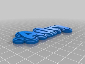llavero adry 10mm keychains customized 3d print model - Mito3D