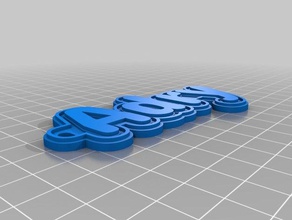llavero adry 2 chaveiros personalizado 3d print model - Mito3D