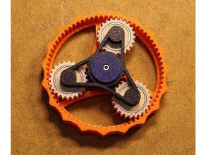 planetaria gearset spinner - m25 vite di macchina remix giocattoli meccanici 3d print model - Mito3D