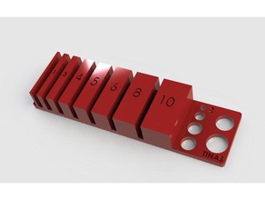 mini auxiliar dimensiones de la herramienta diseñadores mm herramientas el diseñador diy 3d print model - Mito3D