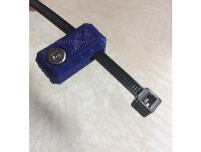 zip2screw - screw your zip ties today organization cable holder management mount zap strap ziptie tie 3d print model - Mito3D