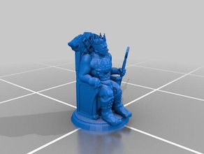 king - rpg miniature toys & games caesar champion conquer conquerer dnd emperor empire european game thrones human italian kaisar kings leader world leaders medieval pathfinder 3d print model - Mito3D