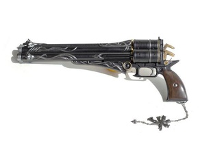 cerberus vincent valentine gun props cosplay weapon fantasy final 7 vii pistol 3d print model - Mito3D
