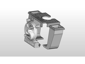geeetch a10 - ducto mixto Impresora 3d de las piezas conducto del ventilador geeetech 3d print model - Mito3D