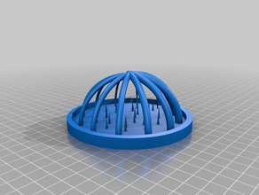 overhanging arch test disk string 0-5mm wall thickness 3d printing tests 3d print model - Mito3D
