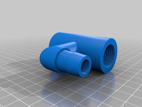 1 thread 2 5 8 tubo conector v2 diy 3d print model - Mito3D
