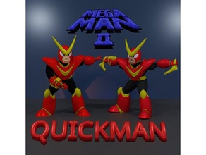 quickman megaman2 toy & game accessories 8-bit megaman megamanx nintendo switch retrogaming sega mega drive super mario 3d print model - Mito3D