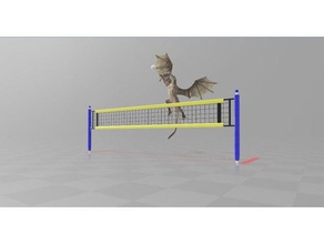 dragon good volleyball creatures 3d print model - Mito3D