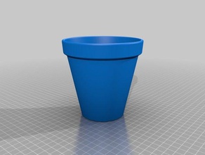 pot 70x120 outdoor & garden customized 3d print model - Mito3D