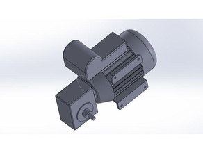 ac motor reduction gearbox engineering esk8 industrial thurbolt 3d print model - Mito3D