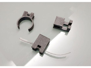 reggicavi organization cable clip recharge ricarica support usb 3d print model - Mito3D