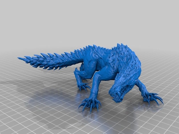mhw odogaron planteados criaturas capcom la criatura estatuilla juego monster hunter de video 3D print model - Mito3D