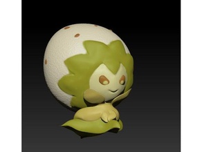 eldegoss creatures pokemon figures 3d print model - Mito3D